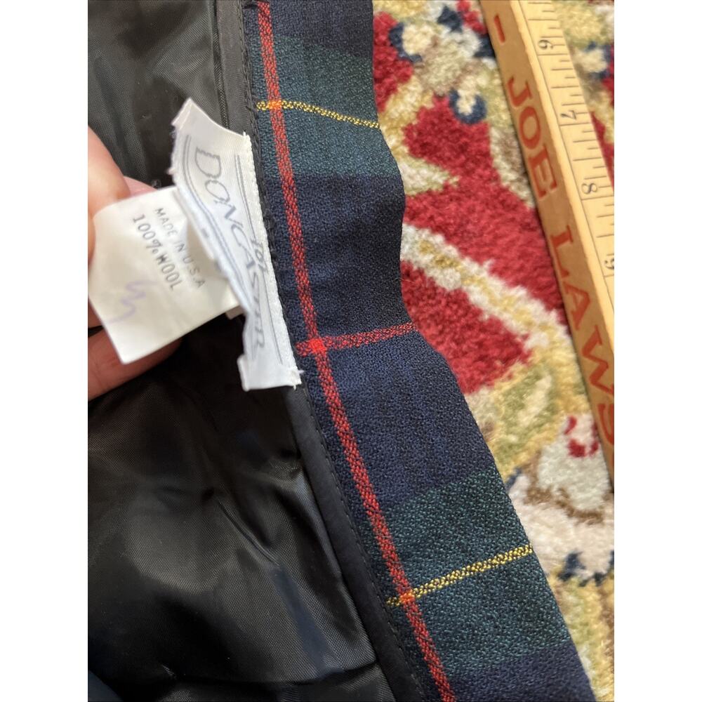 Vintage 100% Wool Skirt Women's M 8/10 Plaid Pleated Midi Maxi Tartan Lot Of 2 - Picture 7 of 14